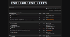 Desktop Screenshot of forum.undergroundjeeps.net